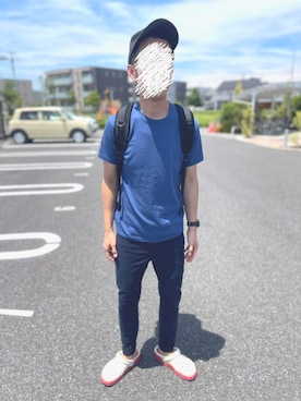 「NANO universe（ナノユニバース）のアイテム（帽子）」を使った、takeshiさん（メンズ・171cm）の夏コーディネート