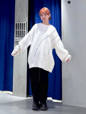 「ステッチ」｜ミハルさん（レディース・152cm）の冬コーディネート