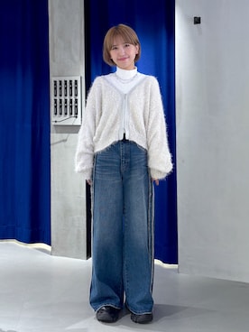 「152cm」｜「アイテム（ブーツ）」を使った、ミハルさん（レディース・152cm）の秋コーディネート
