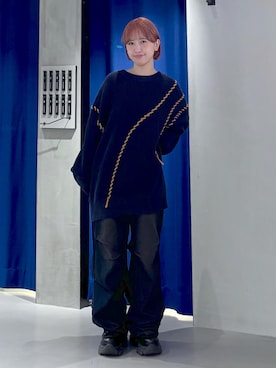 「ステッチ」｜ミハルさん（レディース・152cm）の冬コーディネート