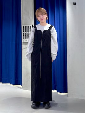 「PAGEBOY（ページボーイ）のアイテム（ワンピース/ドレス）」を使った、ミハルさん（骨格ウェーブ・レディース・152cm）の秋コーディネート