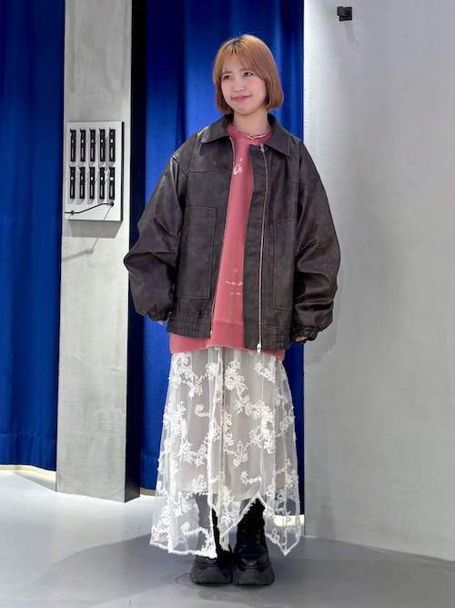 サンドヴィンテージレザーブルゾン（ブルゾン）｜PAGEBOY