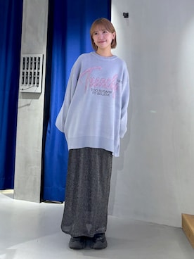 「スカートコーデ」｜ミハルさん（レディース・152cm）の秋コーディネート