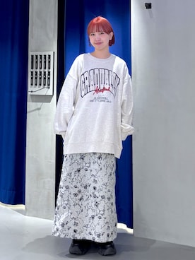 「スカートコーデ」｜ミハルさん（レディース・152cm）の冬コーディネート