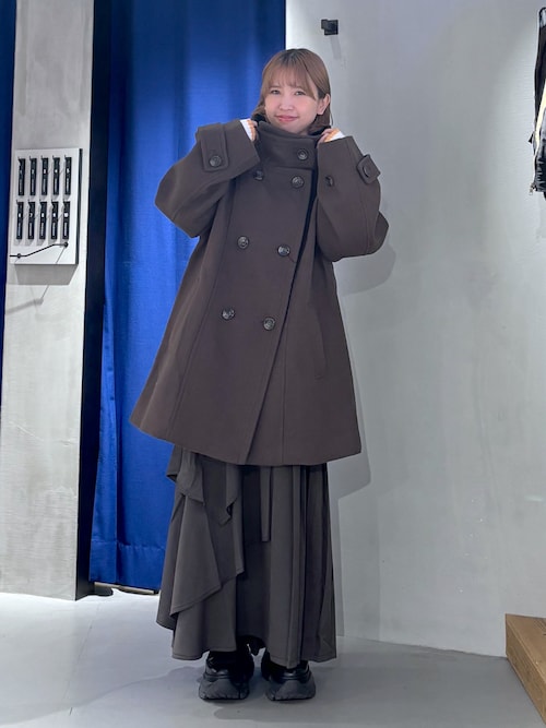 hibibiページ セール】バイカラースリーブハイネックニット（ニット/セーター