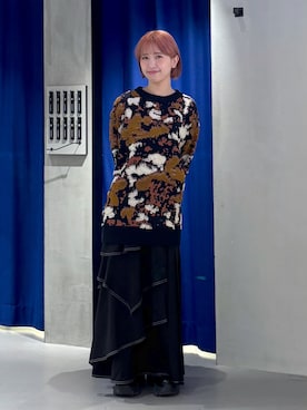 「152cm」｜「アイテム（ブーツ）」を使った、ミハルさん（レディース・152cm）の冬コーディネート