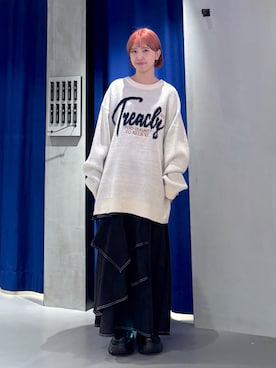 「152cm」｜「アイテム（ブーツ）」を使った、ミハルさん（レディース・152cm）の冬コーディネート