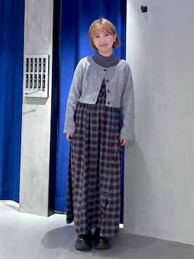 「PAGEBOY（ページボーイ）のアイテム（ワンピース/ドレス）」を使った、ミハルさん（骨格ウェーブ・レディース・152cm）の秋コーディネート