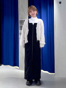 「PAGEBOY（ページボーイ）のアイテム（ワンピース/ドレス）」を使った、ミハルさん（骨格ウェーブ・レディース・152cm）の秋コーディネート