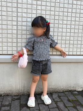 「アイテム（トップス）」を使った、そっちゃんさん（キッズ・70cm）の夏コーディネート