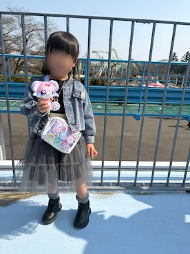 「西松屋（ニシマツヤ）のアイテム」を使った、そっちゃんさん（キッズ・70cm）の春コーディネート