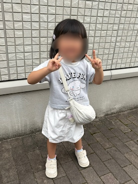 「アイテム（シューズ）」を使った、そっちゃんさん（キッズ・70cm）の秋コーディネート