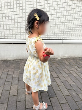 「アイテム（サンダル）」を使った、そっちゃんさん（キッズ・70cm）の秋コーディネート