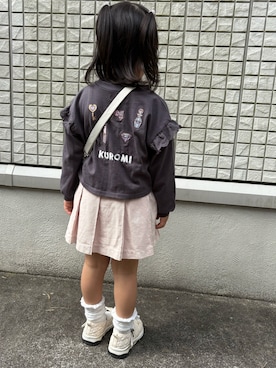 「Birthday（バースデイ）のアイテム」を使った、そっちゃんさん（キッズ・70cm）の春コーディネート