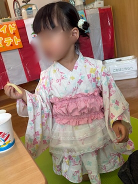 「アイテム（水着/着物・浴衣）」を使った、そっちゃんさん（キッズ・70cm）の秋コーディネート