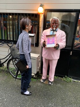 「ペグトップハイライズジーンズ」｜りこさん（レディース・162cm）の秋コーディネート