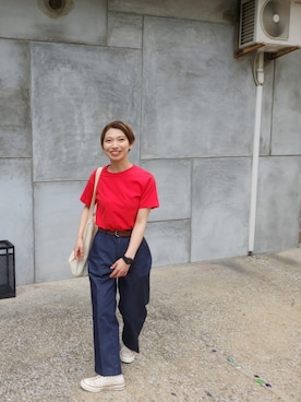 「アイテム（腕時計）」を使った、りこさん（レディース・162cm）の春コーディネート