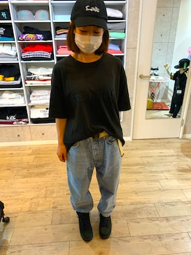 「ESSENTIAL（エッセンシャル）のアイテム」を使った、SHOKO.Kさん（レディース・155cm）の夏コーディネート