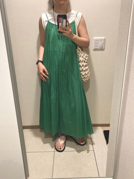 「ALIENINA（アリエニーナ）のアイテム」を使った、SKさん（レディース・159cm）の夏コーディネート