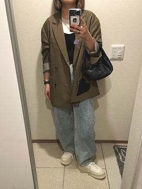 「JIL SANDER（ジルサンダー）のアイテム（財布/小物）」を使った、SKさん（レディース・159cm）の秋コーディネート