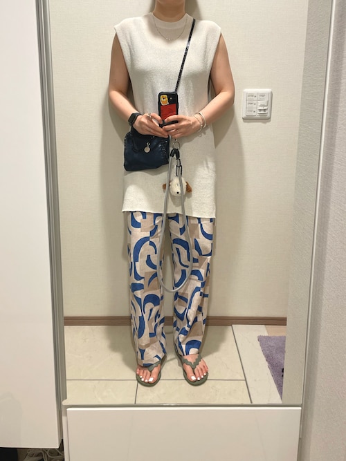 roku 6 COTTON KIKA PANTS/パンツ 未使用　幾何学 BEAUTY&YOUTH UNITED ARROWS（ビューティーアンドユース