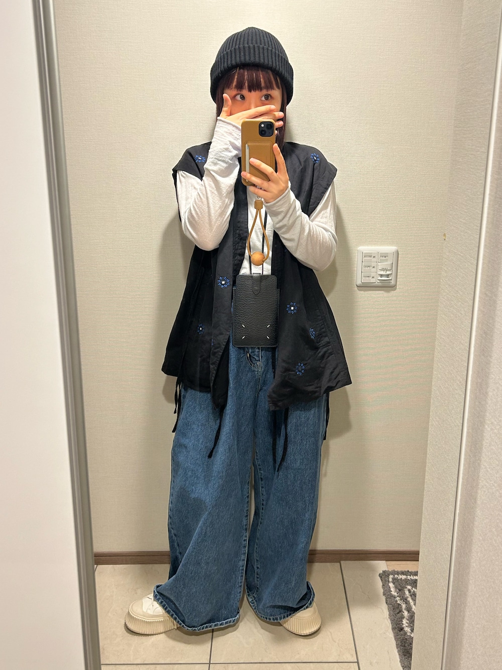 ASTRAET＞ウルトラバギー ウエストゴム 5ポケット デニムパンツ