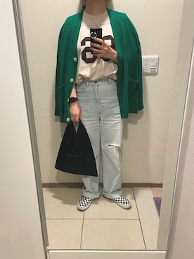 「FRAMeWORK（フレームワーク）のアイテム（パンツ）」を使った、SKさん（レディース・159cm）の春コーディネート
