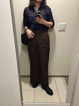 「BLACK BY MOUSSY（ブラックバイマウジー）のアイテム」を使った、SKさん（レディース・160cm）の秋コーディネート