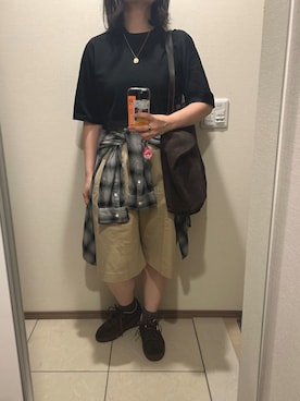 「アイテム（チノパンツ）」を使った、SKさん（レディース・160cm）の秋コーディネート