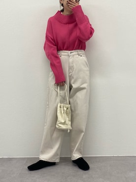 「CIAOPANIC TYPY（チャオパニックティピー）のアイテム（その他シューズ）」を使った、manamiさん（レディース・156cm）の冬コーディネート