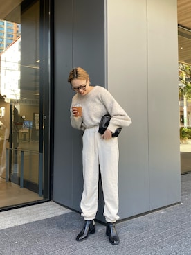 「ブーツコーデ」｜manamiさん（レディース・156cm）の冬コーディネート