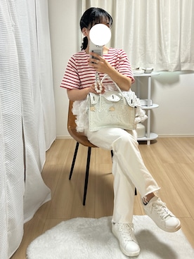 「アイテム（ハンドバッグ）」を使った、こはるさん（レディース・154cm・20代）の夏コーディネート