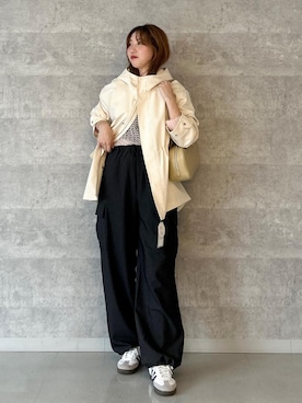 「ROPE' PICNIC（ロペピクニック）のアイテム（マウンテンパーカー）」を使った、Manamiさん（レディース・159cm）の秋コーディネート