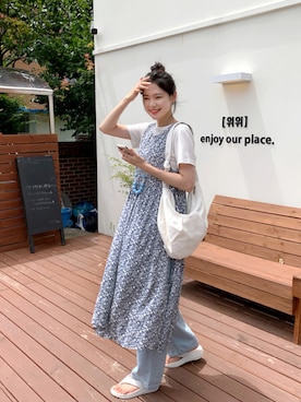 「summer style」｜「アイテム（ワンピース/ドレス）」を使った、66ガールズさん（レディース・167cm）の夏コーディネート