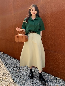 「66girls（ユクユクガールズ）のアイテム」を使った、66ガールズさん（レディース・161cm）の春コーディネート