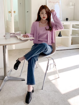 「66girls（ユクユクガールズ）のアイテム」を使った、66ガールズさん（レディース・161cm）の春コーディネート