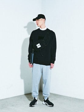 「アイテム（その他トップス）」を使った、Y-3さん（メンズ・183cm）の秋コーディネート