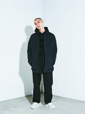 「Y-3（ワイスリー）のアイテム（その他アウター）」を使った、Y-3さん（メンズ・183cm）の秋コーディネート