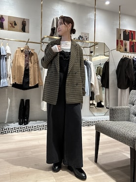 「アイテム（オールインワン・サロペット）」を使った、AYAKAさん（レディース・159cm・30代）の秋コーディネート