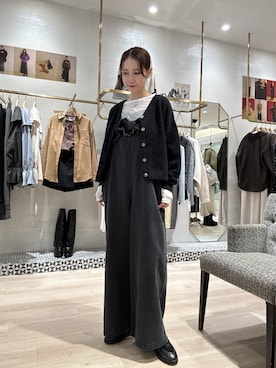 「アイテム（オールインワン・サロペット）」を使った、AYAKAさん（レディース・159cm・30代）の秋コーディネート