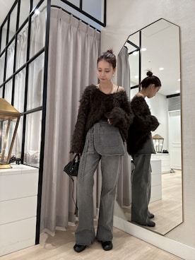 「アイテム（ブーツ）」を使った、AYAKAさん（レディース・159cm）の秋コーディネート