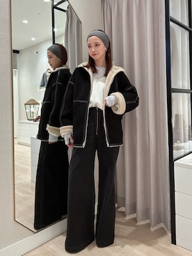 「アイテム（その他アウター）」を使った、AYAKAさん（レディース・159cm・30代）の冬コーディネート