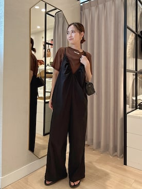 「アイテム（オールインワン・サロペット）」を使った、AYAKAさん（レディース・159cm・30代）の夏コーディネート