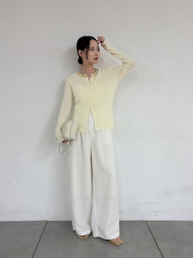 「Omekashi（オメカシ）のアイテム」を使った、AYAKAさん（レディース・159cm）の春コーディネート