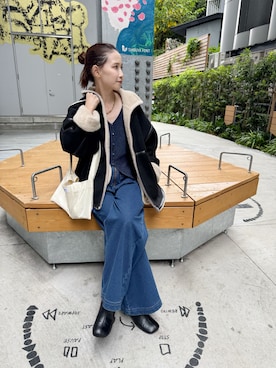 「アイテム（その他アウター）」を使った、AYAKAさん（レディース・159cm・30代）の秋コーディネート