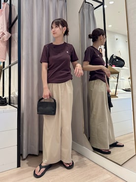 「アイテム（Tシャツ/カットソー）」を使った、AYAKAさん（レディース・159cm・30代）の夏コーディネート