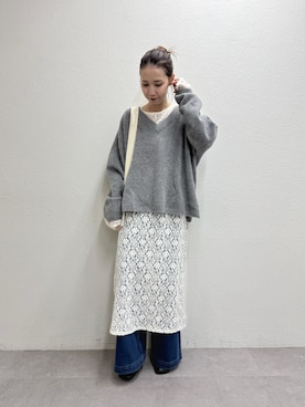 「アイテム（ワンピース）」を使った、AYAKAさん（レディース・159cm・30代）の秋コーディネート