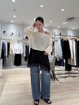 「Omekashi（オメカシ）のアイテム」を使った、AYAKAさん（レディース・159cm）の春コーディネート