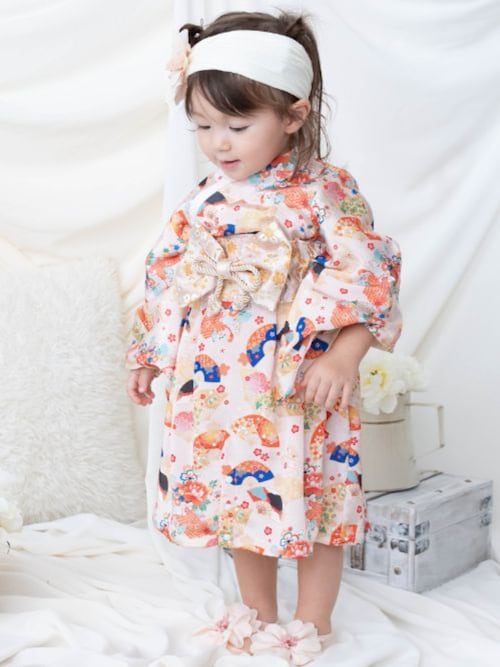 ミニチュア着物　二人姫　ゆうページ セール】3WAY ちりめん 2ピースベビー着物（着物）｜SweetMommy