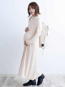 「アイテム（マタニティウェア/グッズ）」を使った、sweet mommyさん（レディース・156cm）の冬コーディネート